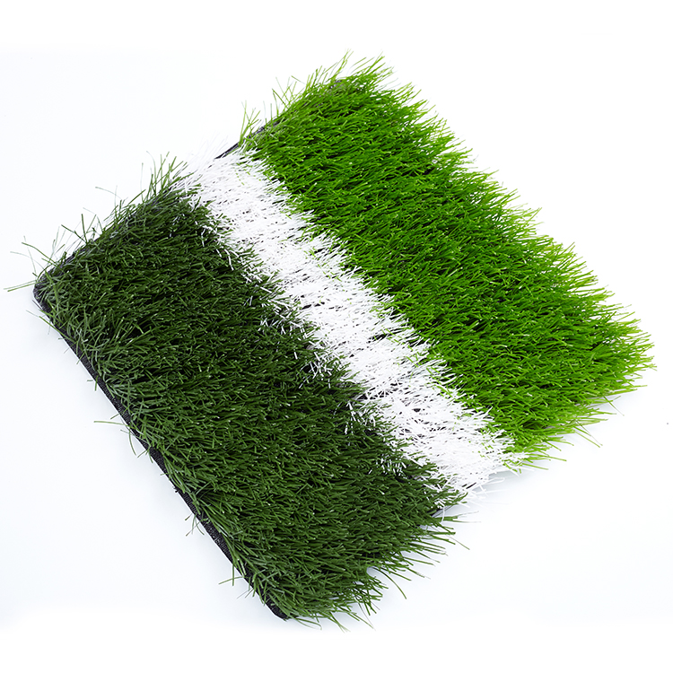 Artificial turf of football field 